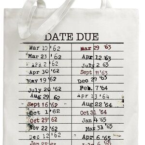 Canvas Tote Bag Book Lover Gifts for Librarians Women Casual Durable